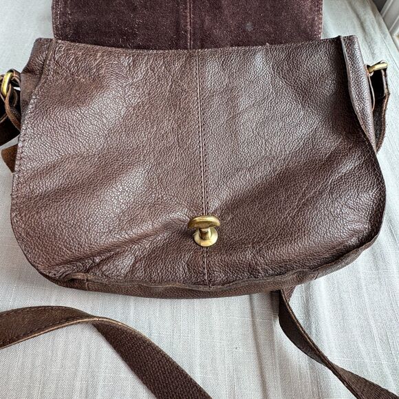 Vintage Rowallan Brown Leather Saddle-Bag Crossbody – Made in Scotland - Picture 11 of 14